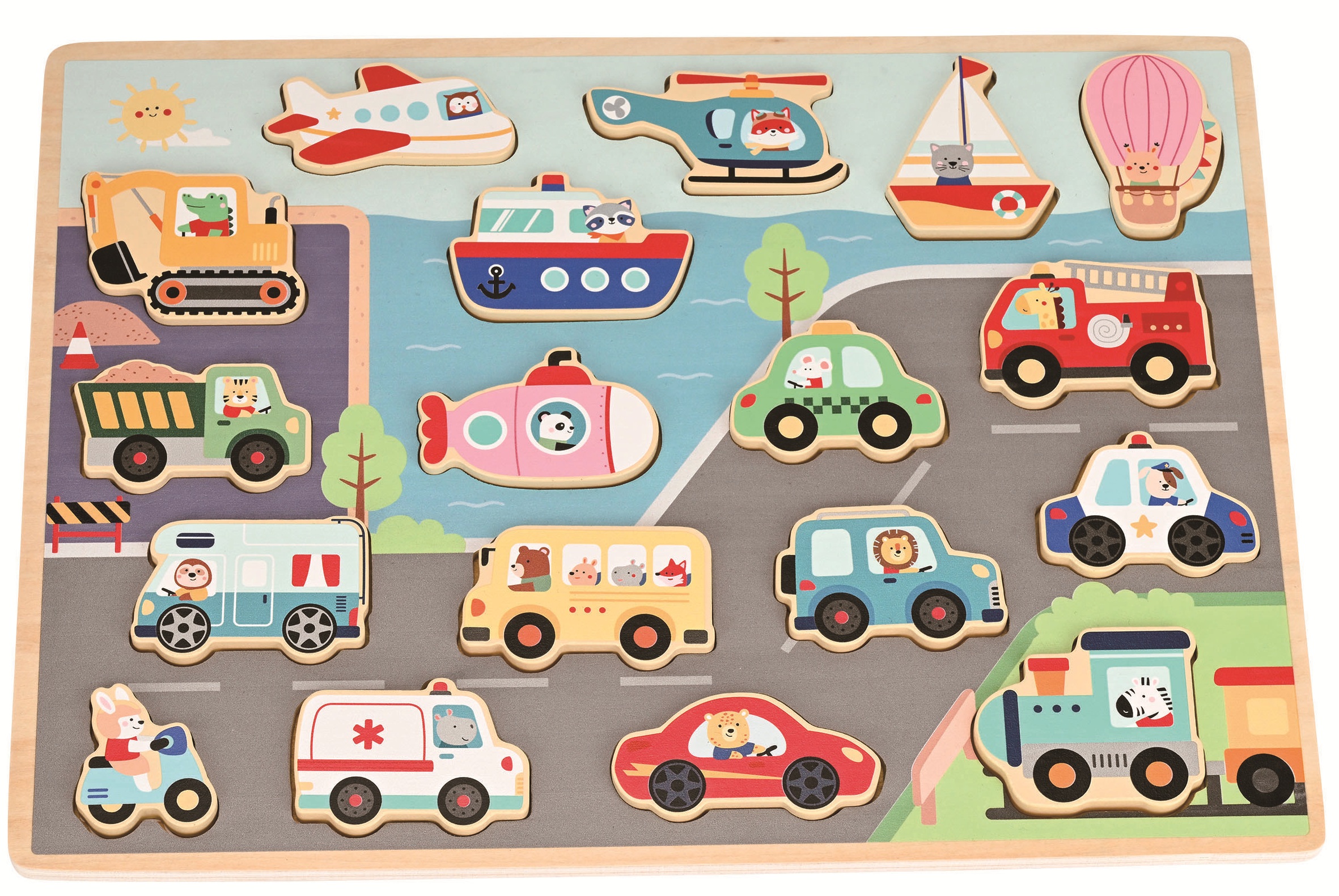 Spielba Puzzle Transportwelt