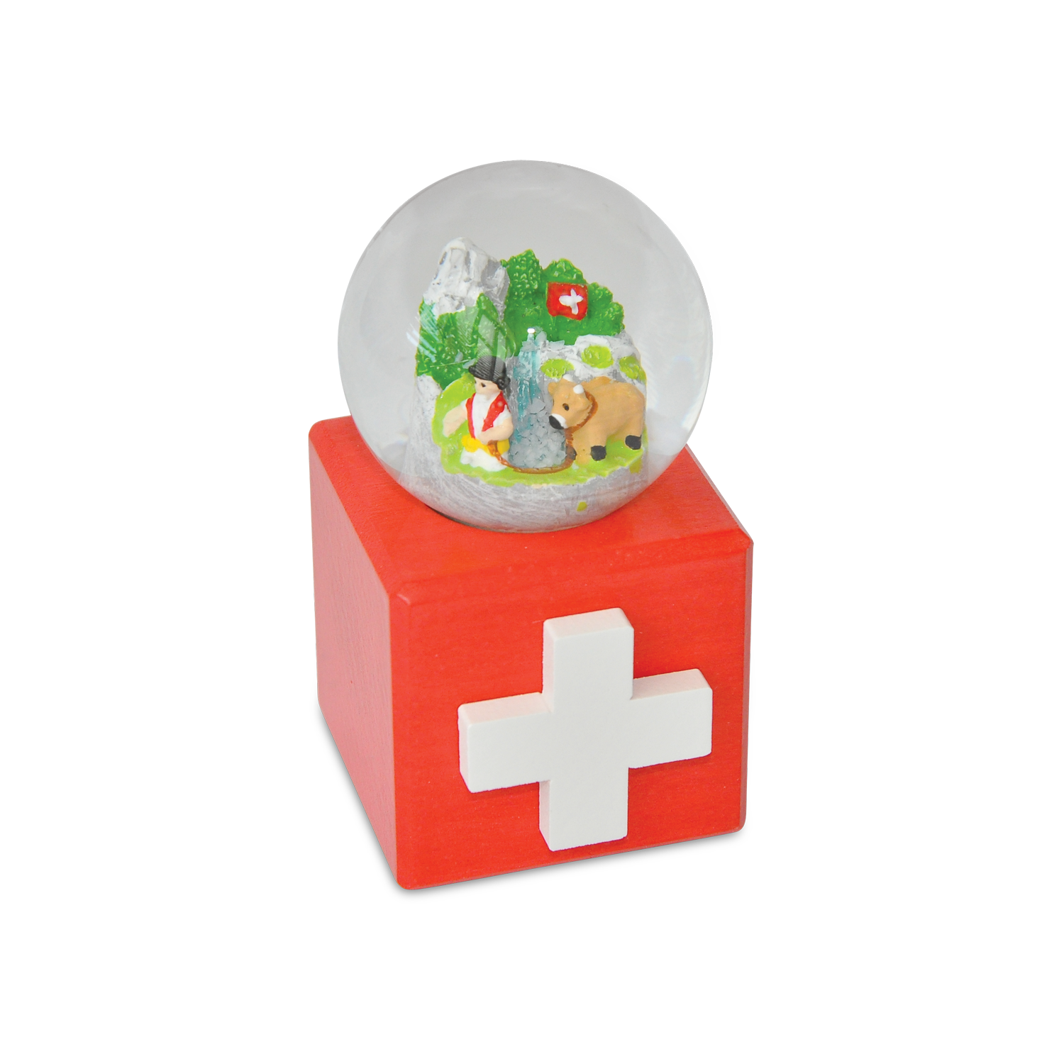 Schneekugel Alpaufzug