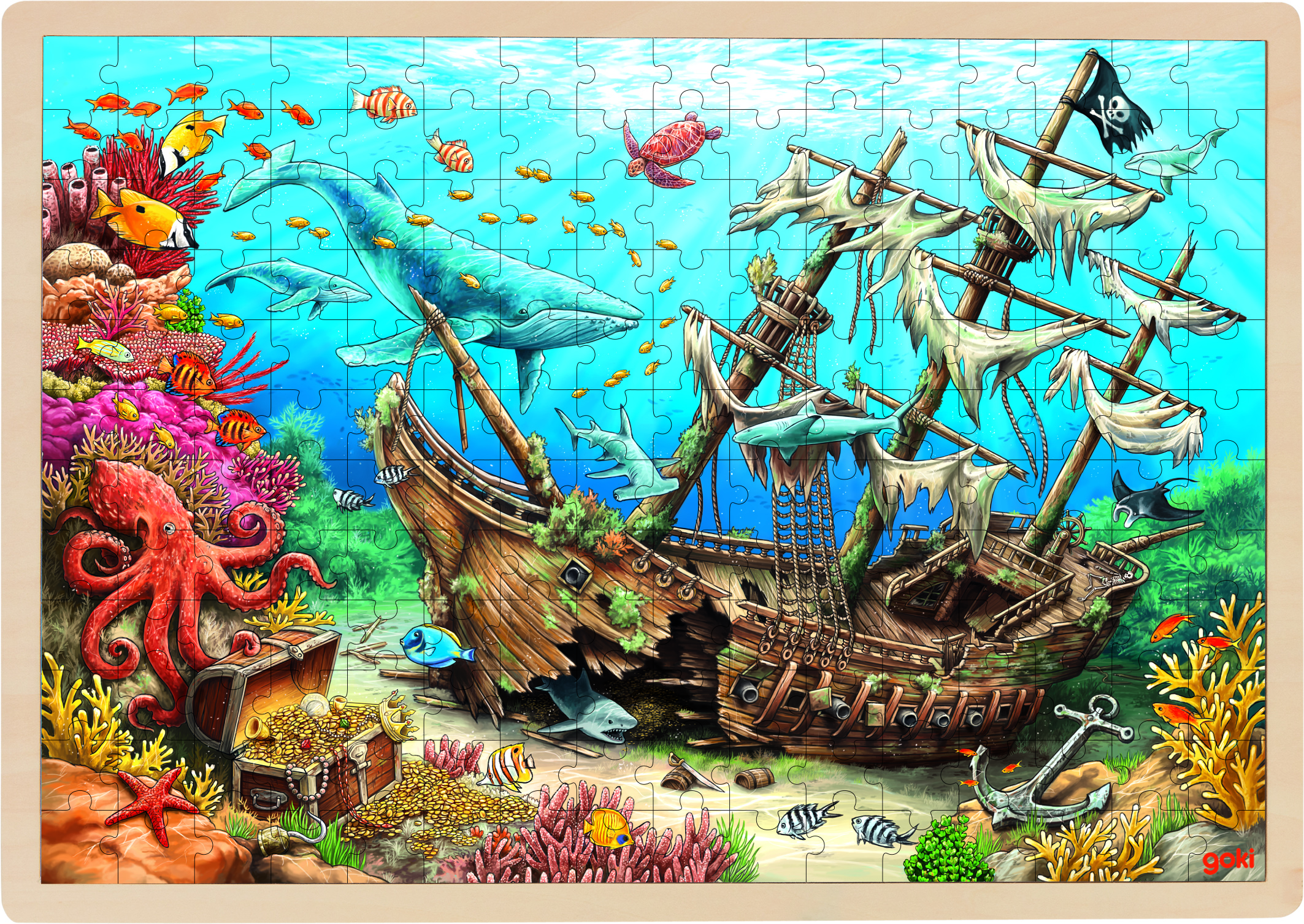 Einlegepuzzle Versunkenes Schiff, Santa Elena