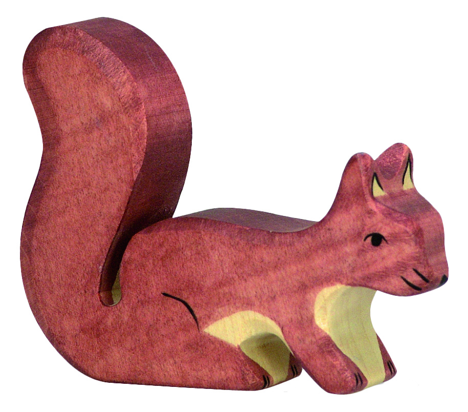 Eichhörnchen, stehend, braun