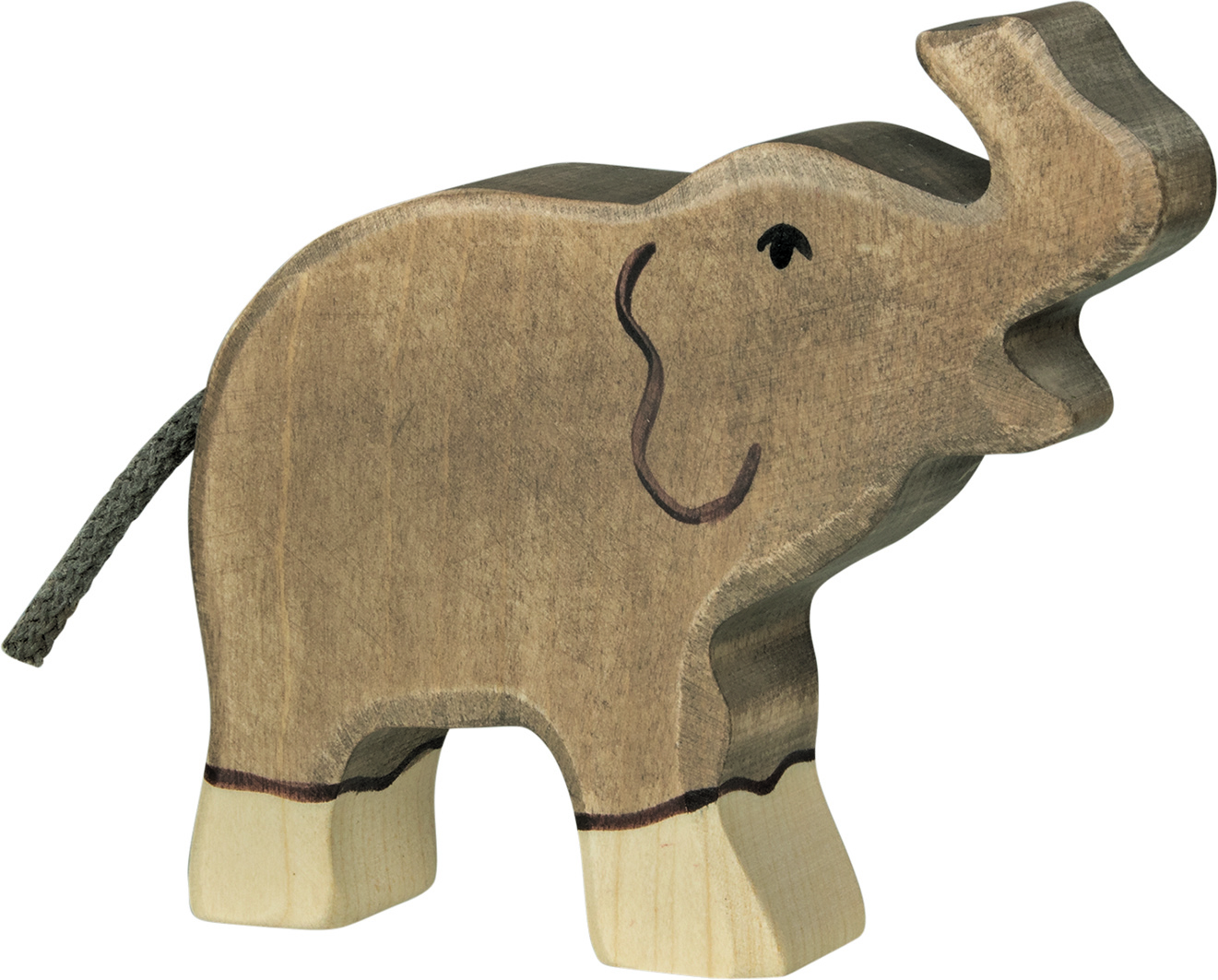 Elefant, klein, Rüssel hoch