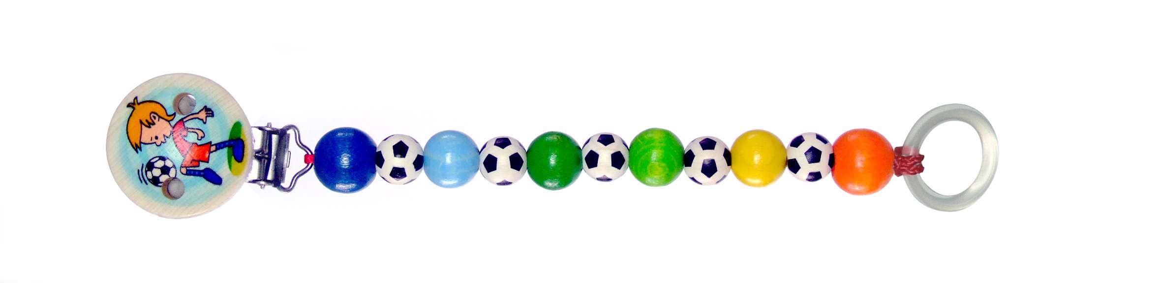 Schnullerkette Fußball