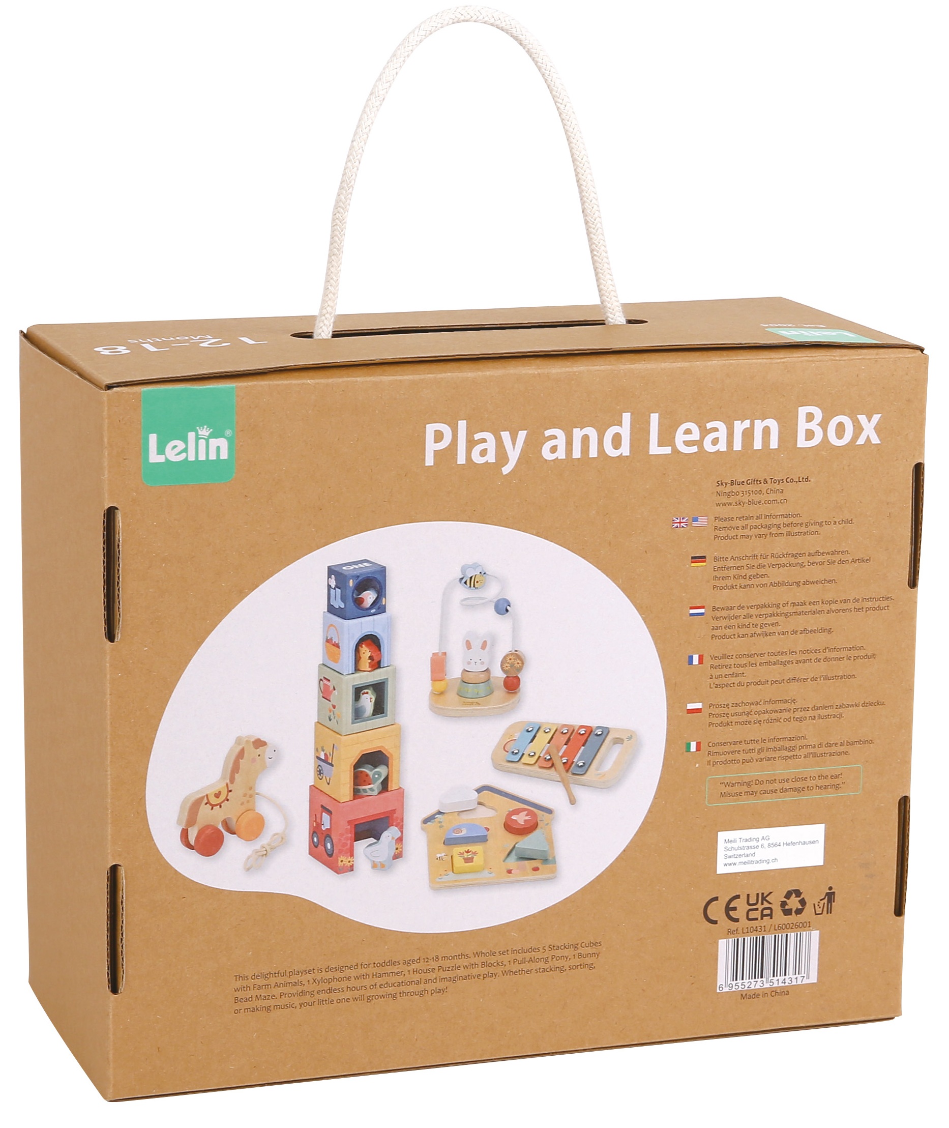 Spielba Stapelturm, Spiel- und Lernbox
