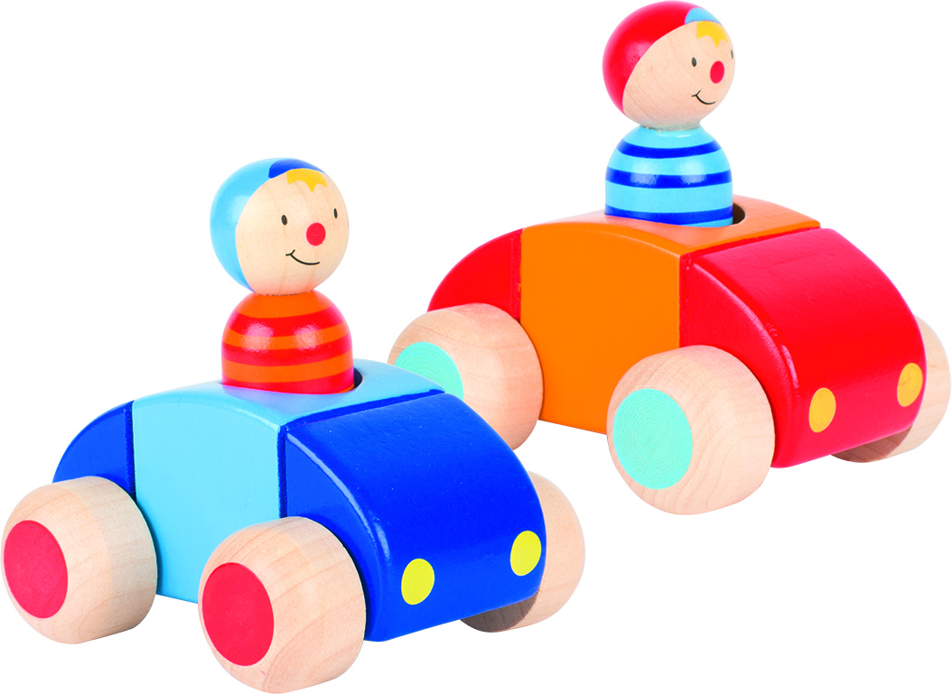 Fahrzeuge mit Männchen und Hupe