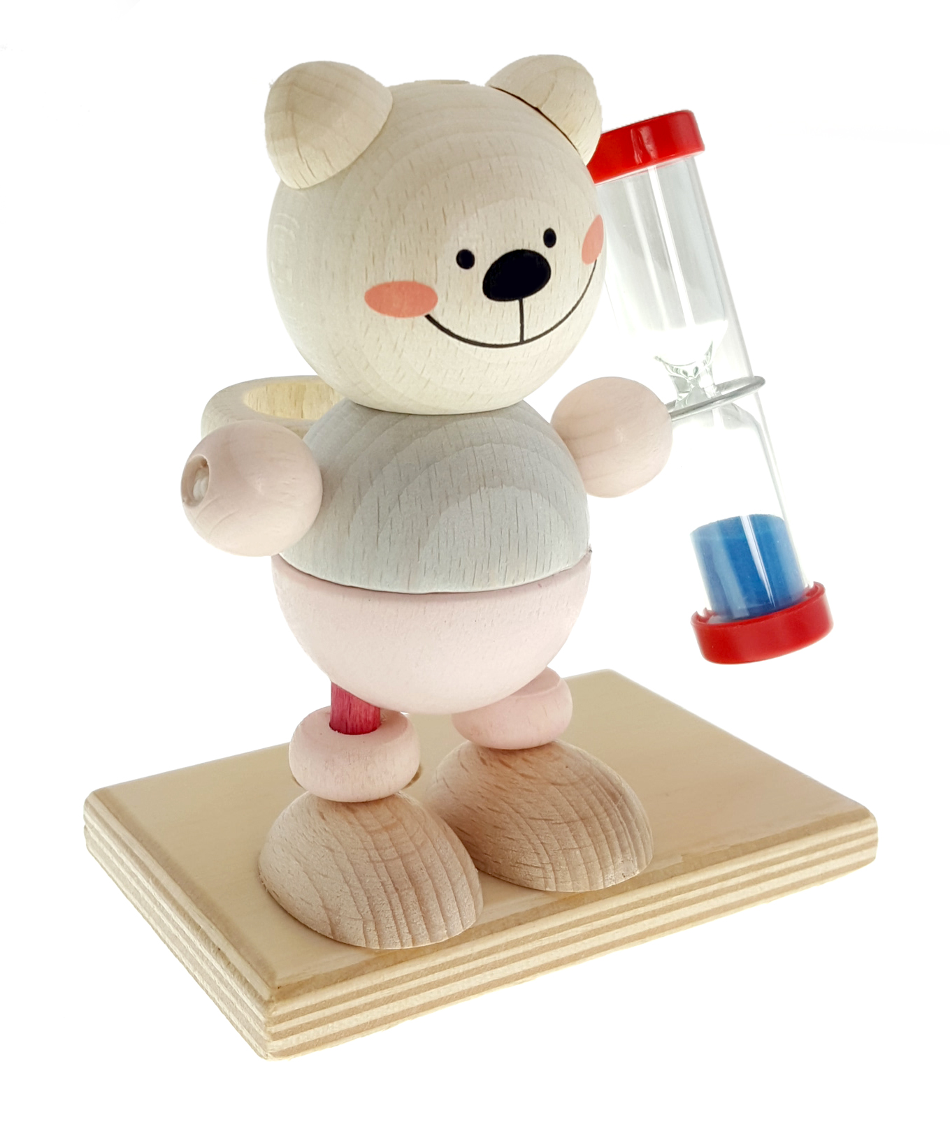 Zahnputzuhr Bärli nature