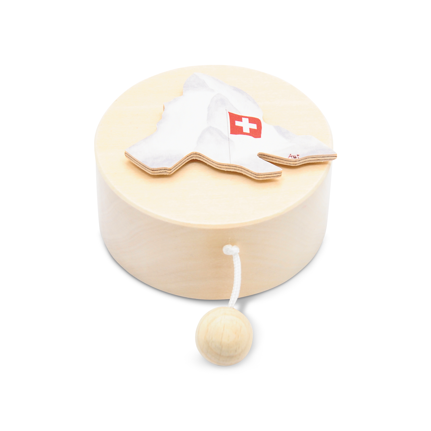 Musikdose rund natur