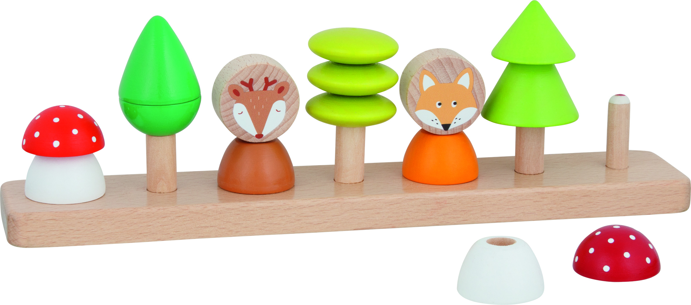 Farben- und Formensortierspiel 'kleine Waldfreunde'