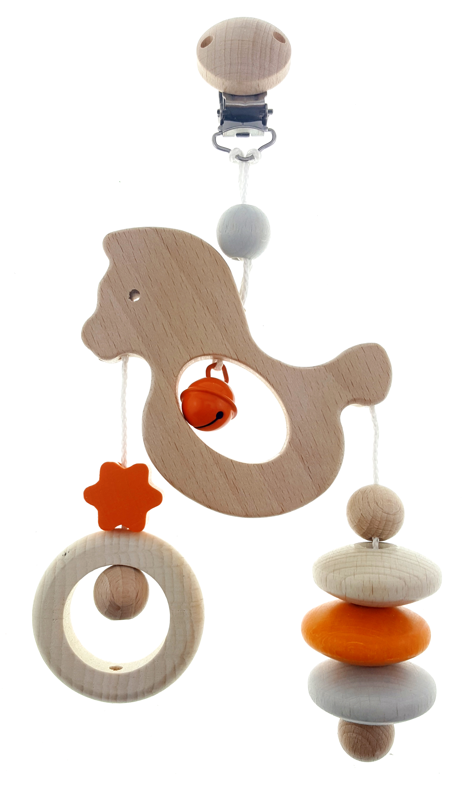 Minitrapez Pferdchen, nature orange