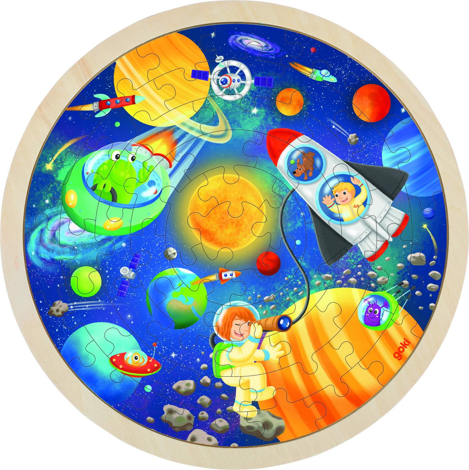 Einlegepuzzle Weltall 57 Teile