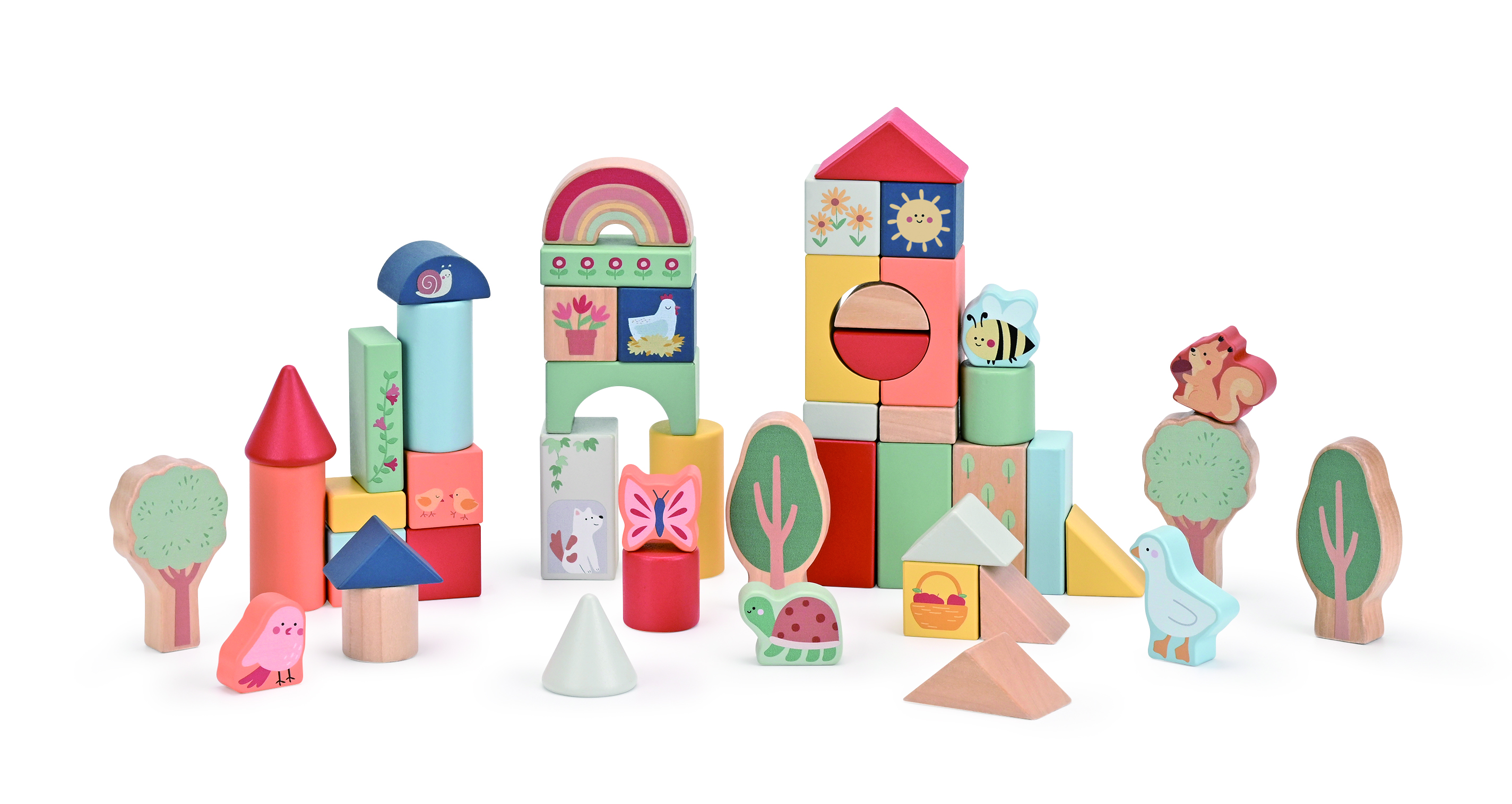 Spielba Holzbausteine 50 Stück