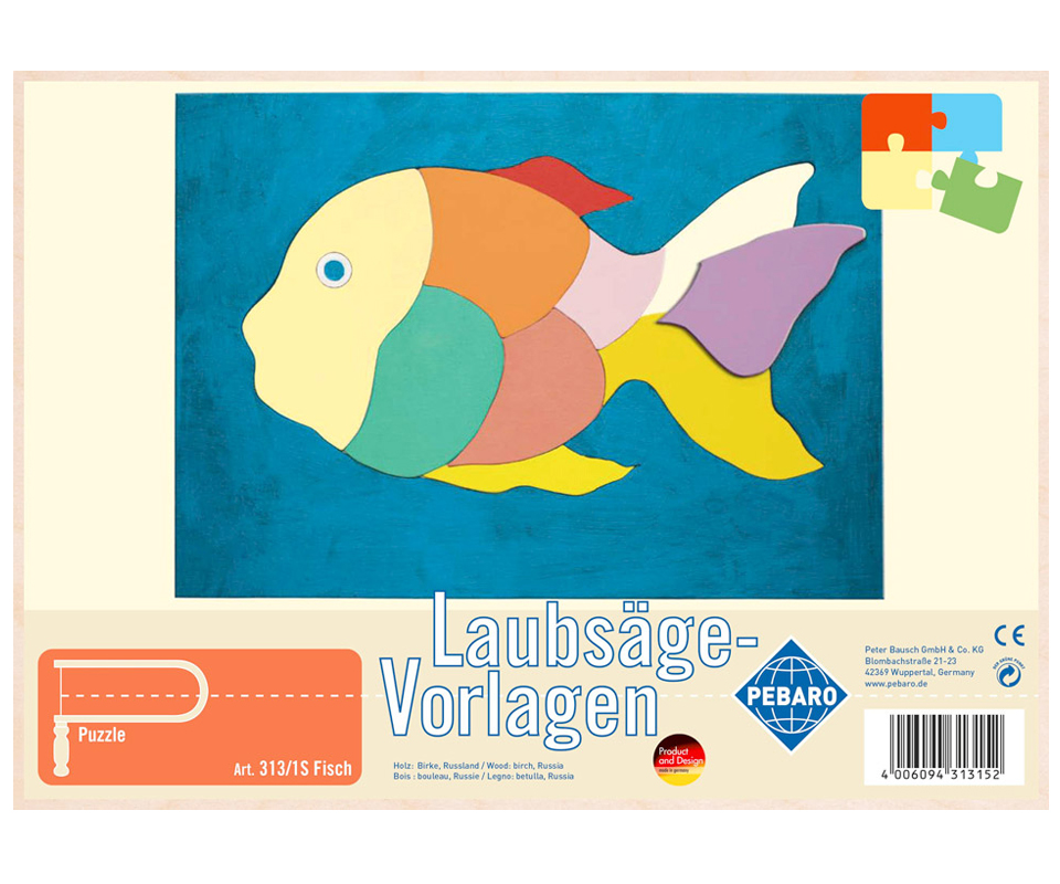 Laubsägevorlage Fisch