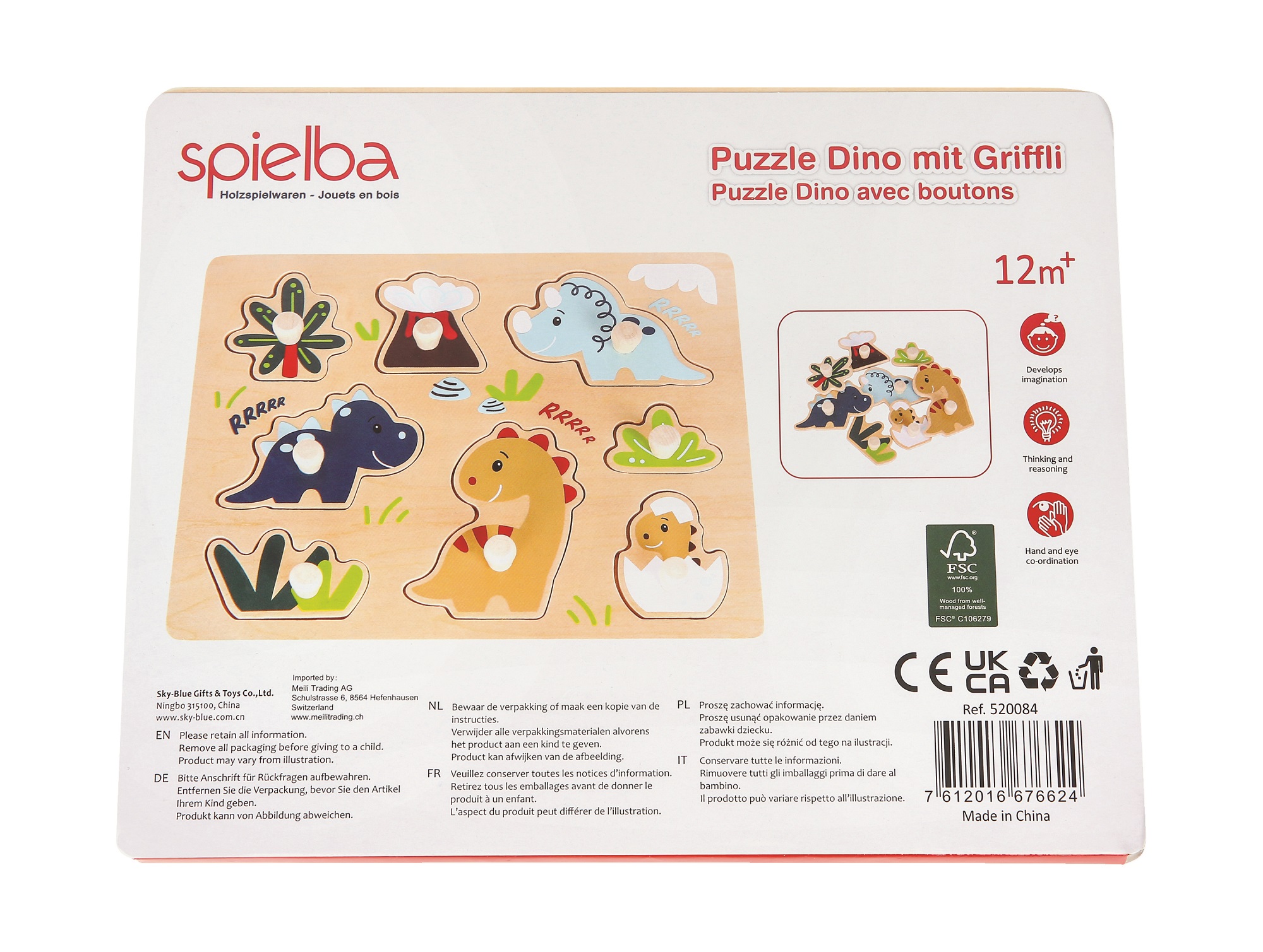 Puzzle Dino mit Griffli