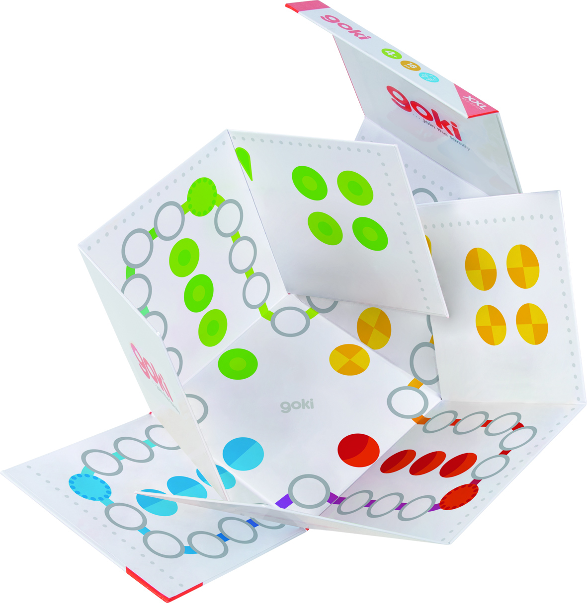 XXL Ludo im Würfel zum Aufklappen