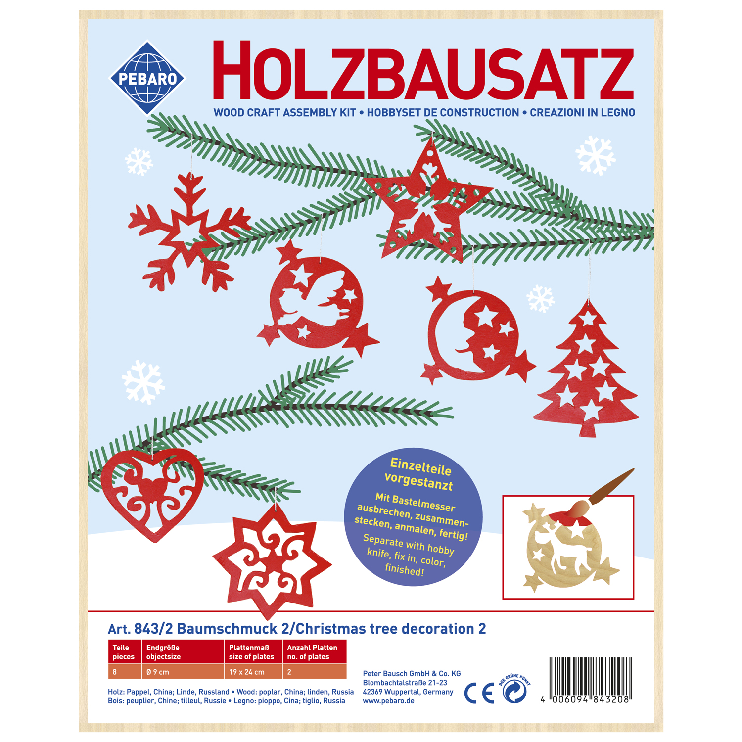 Holzbausatz Baumschmuck 2