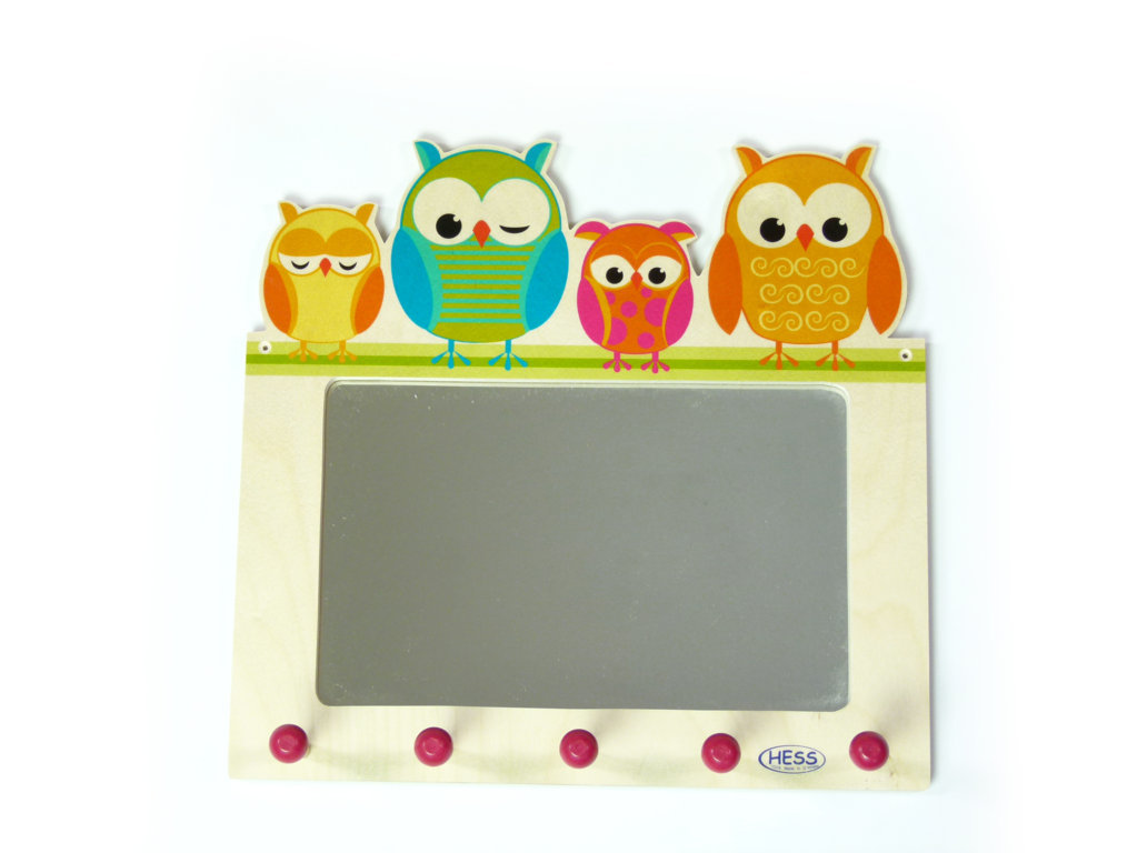 Spiegel / Garderobe Eulen