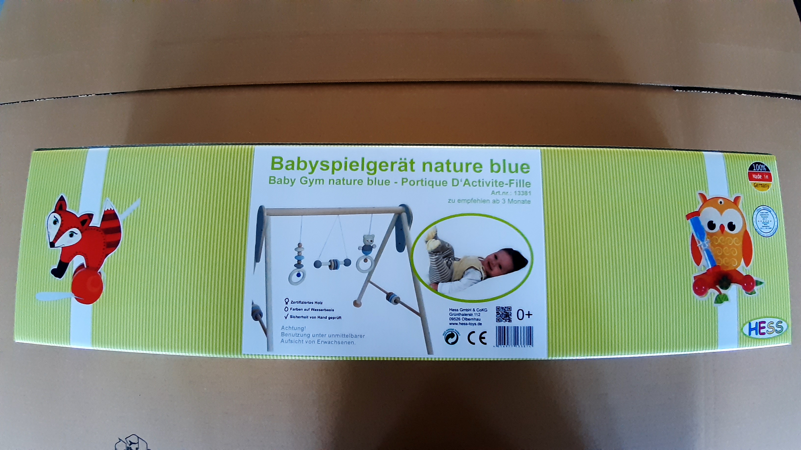 Babyspielgerät nature blue