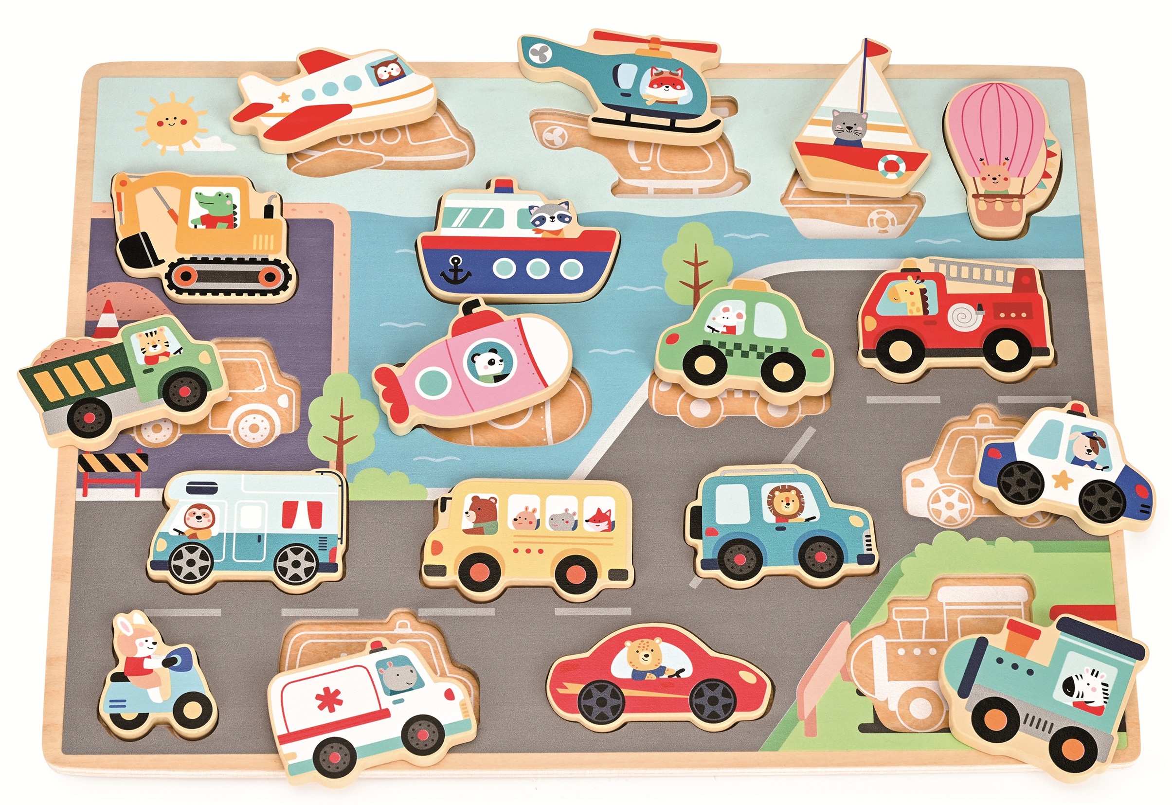 Spielba Puzzle Transportwelt