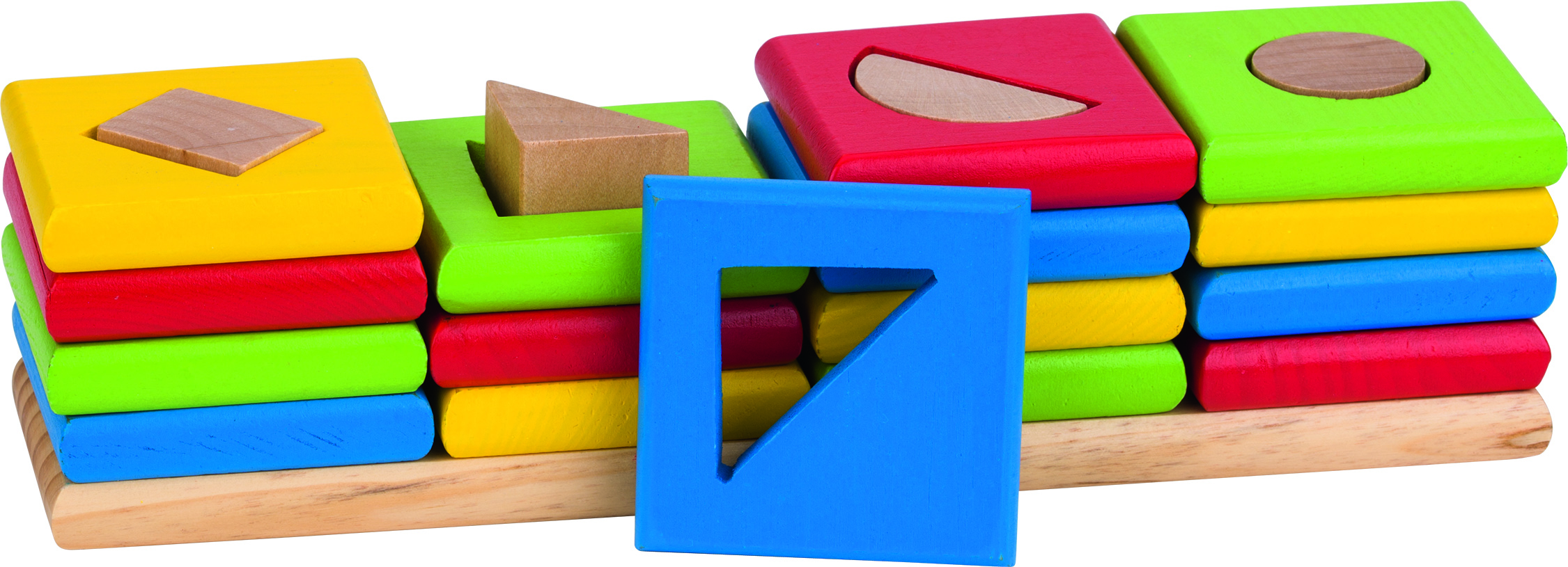 Sortierspiel  Farben und Formen Die 4 Türme