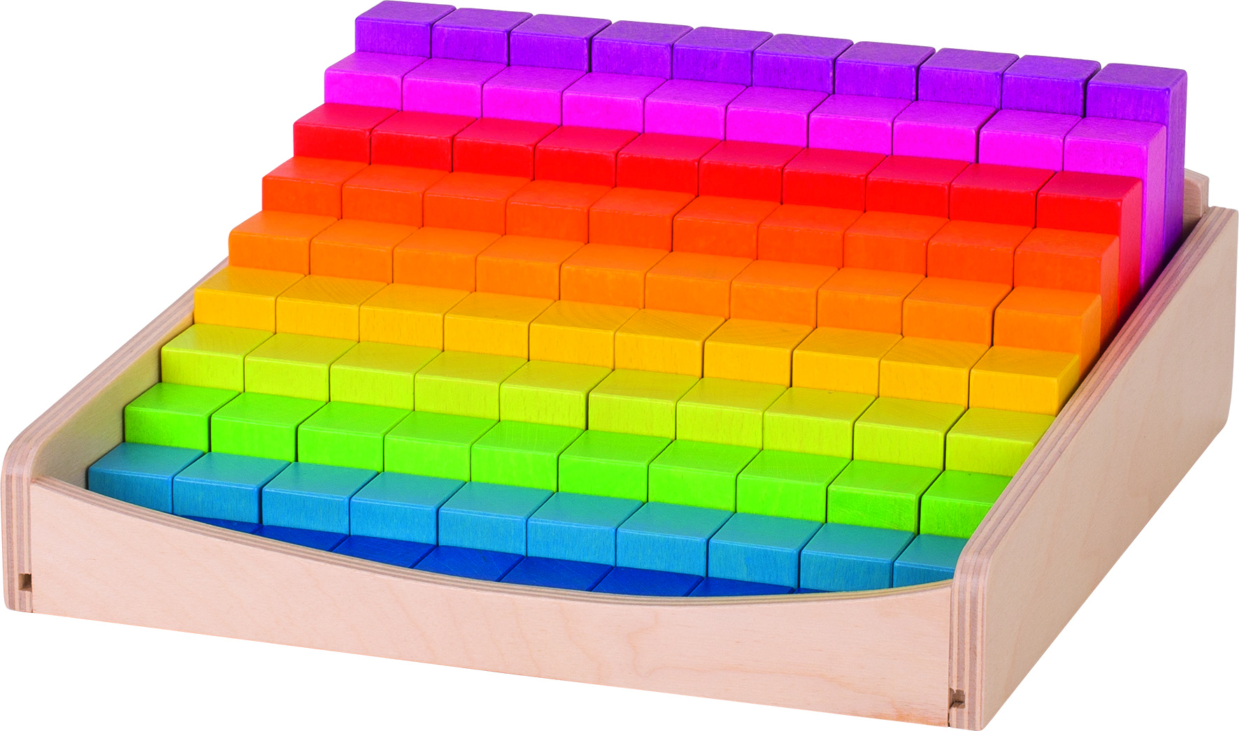 Rechenstäbe, lasiert