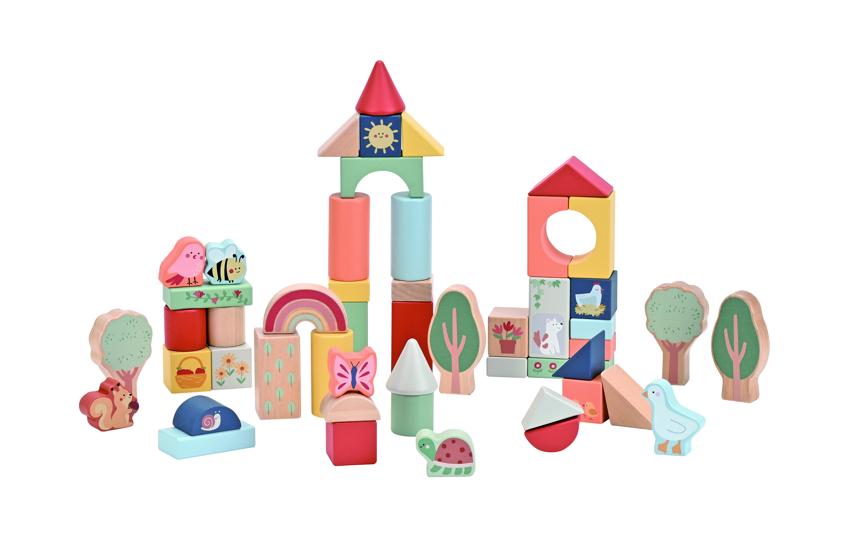 Spielba Holzbausteine 50 Stück