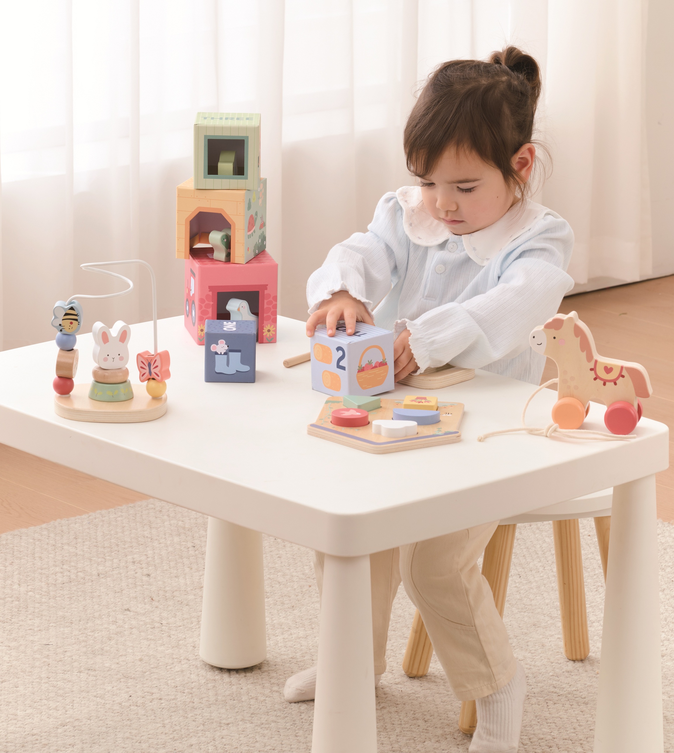 Spielba Holzbausteine 50 Stück