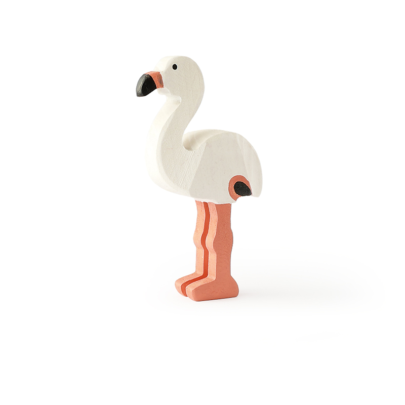 Flamingo auf zwei Beinen