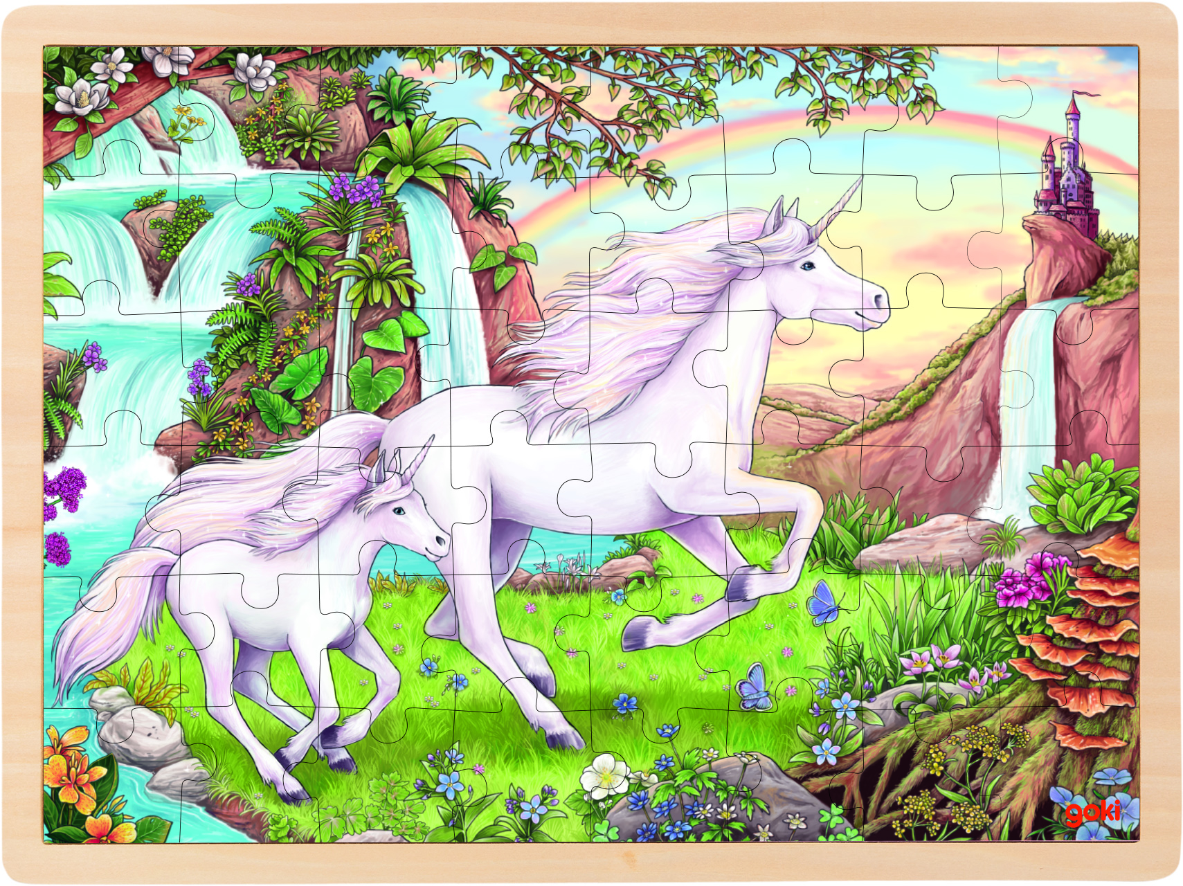 Einlegepuzzle Einhorn 48 Teile