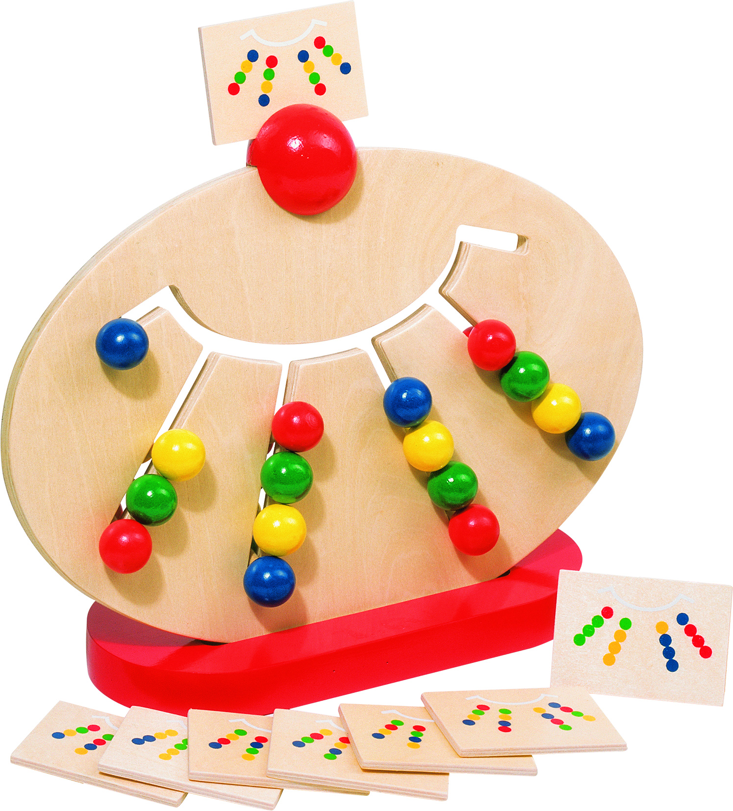 Farbsortierbrett / Motorikfächer oval