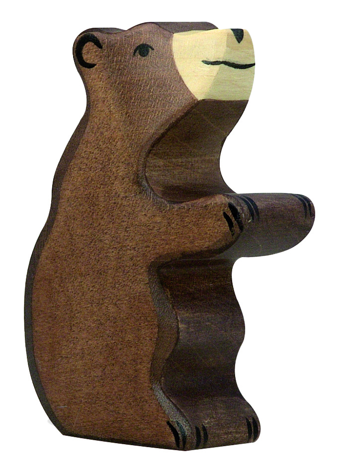 Braunbär, klein, sitzend