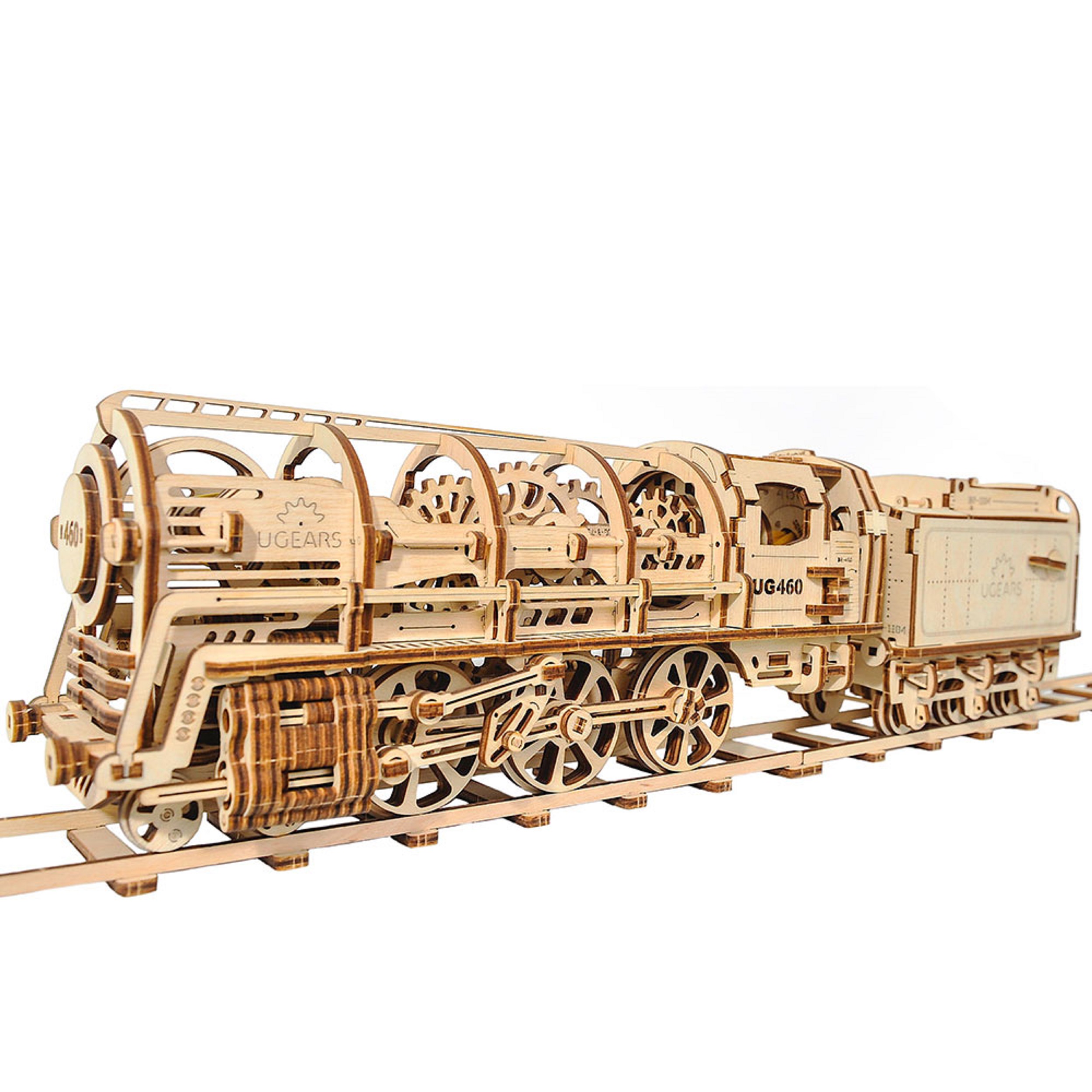 Modell Dampflokomotive mit Schlepptender 443 Teile