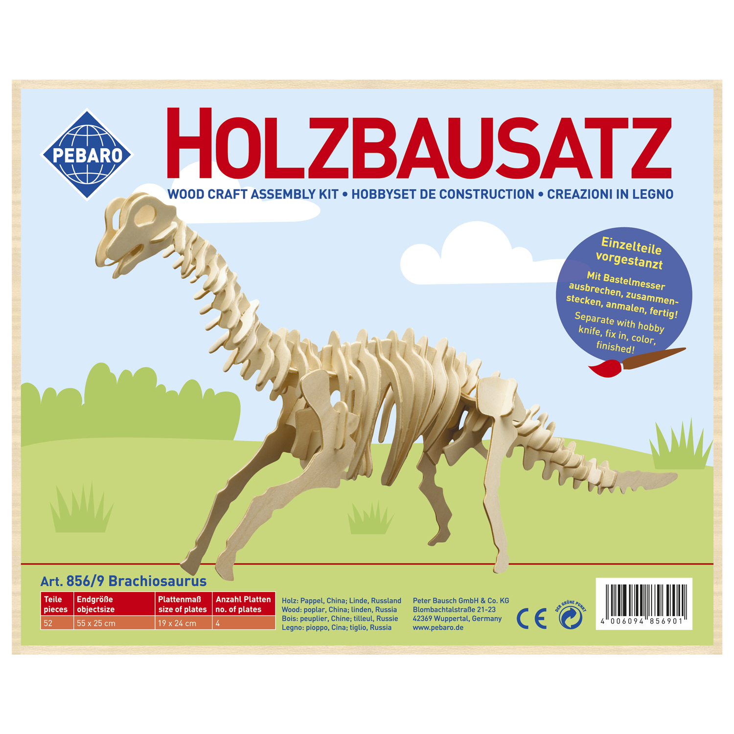 Holzbausatz Brachiosaurus