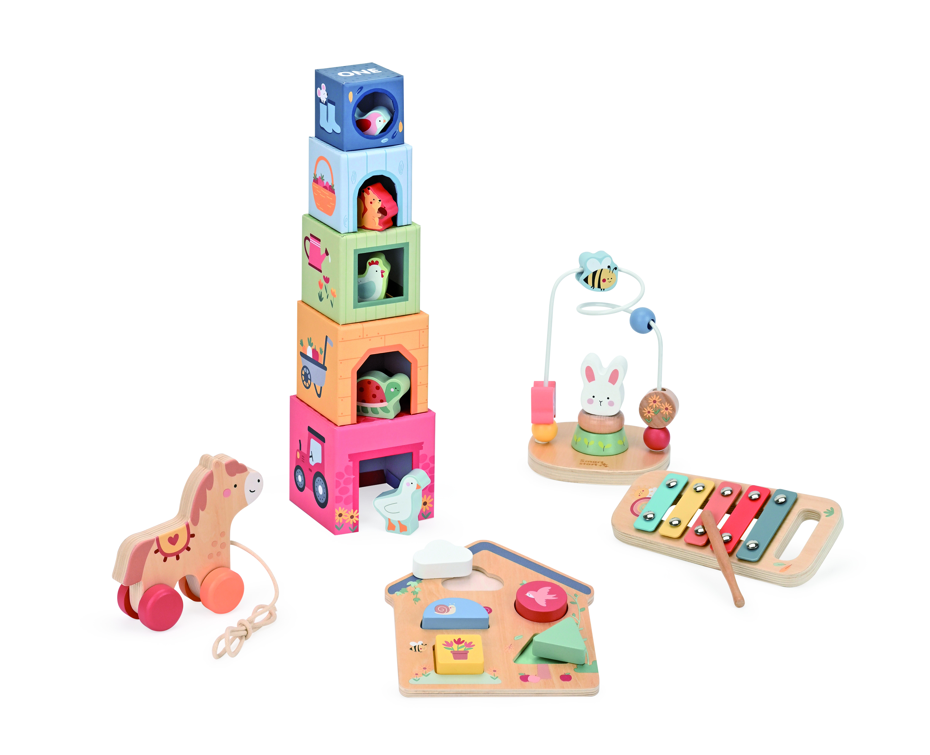 Spielba Stapelturm, Spiel- und Lernbox