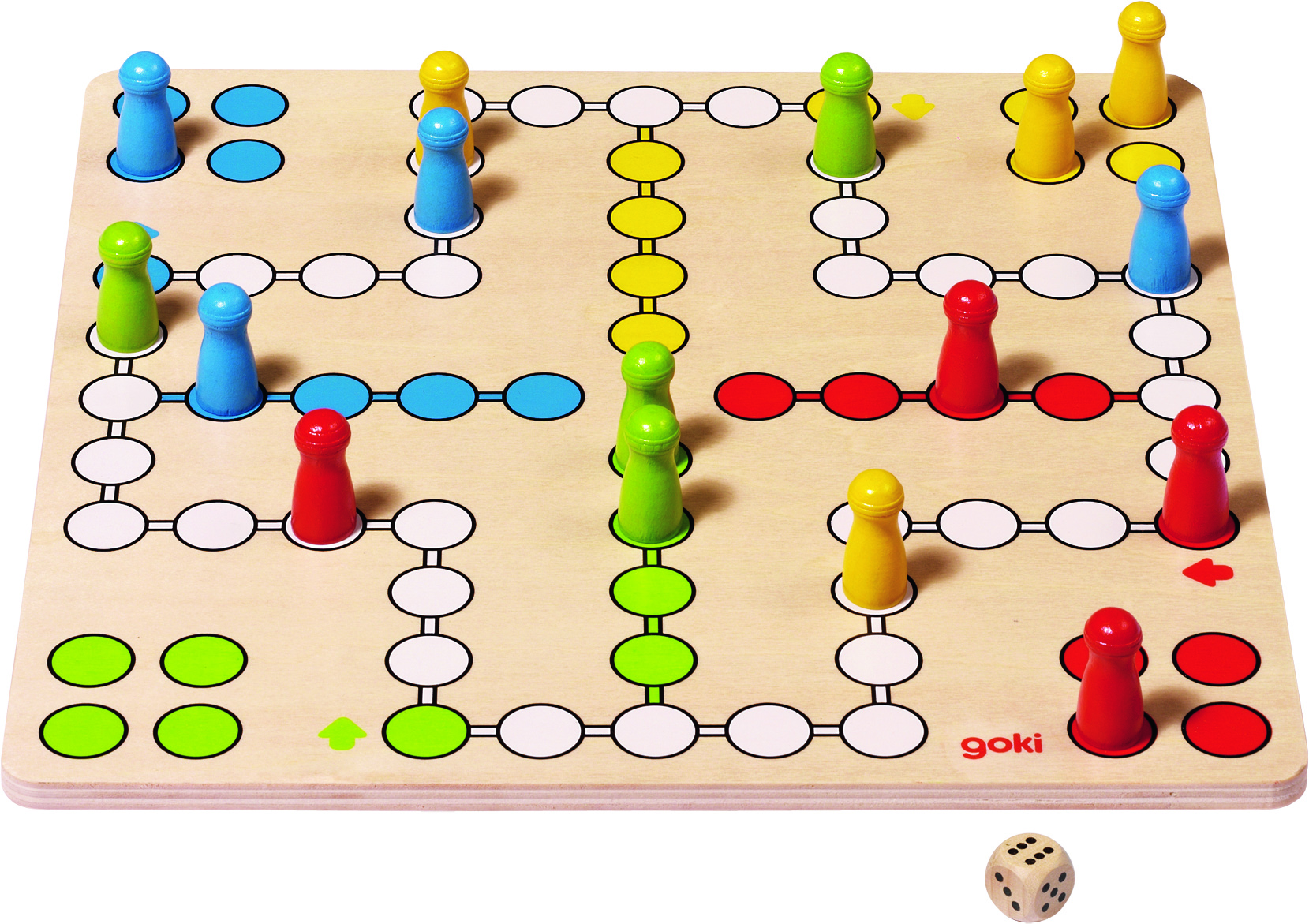 Brettspiel Ludo, goki basic.