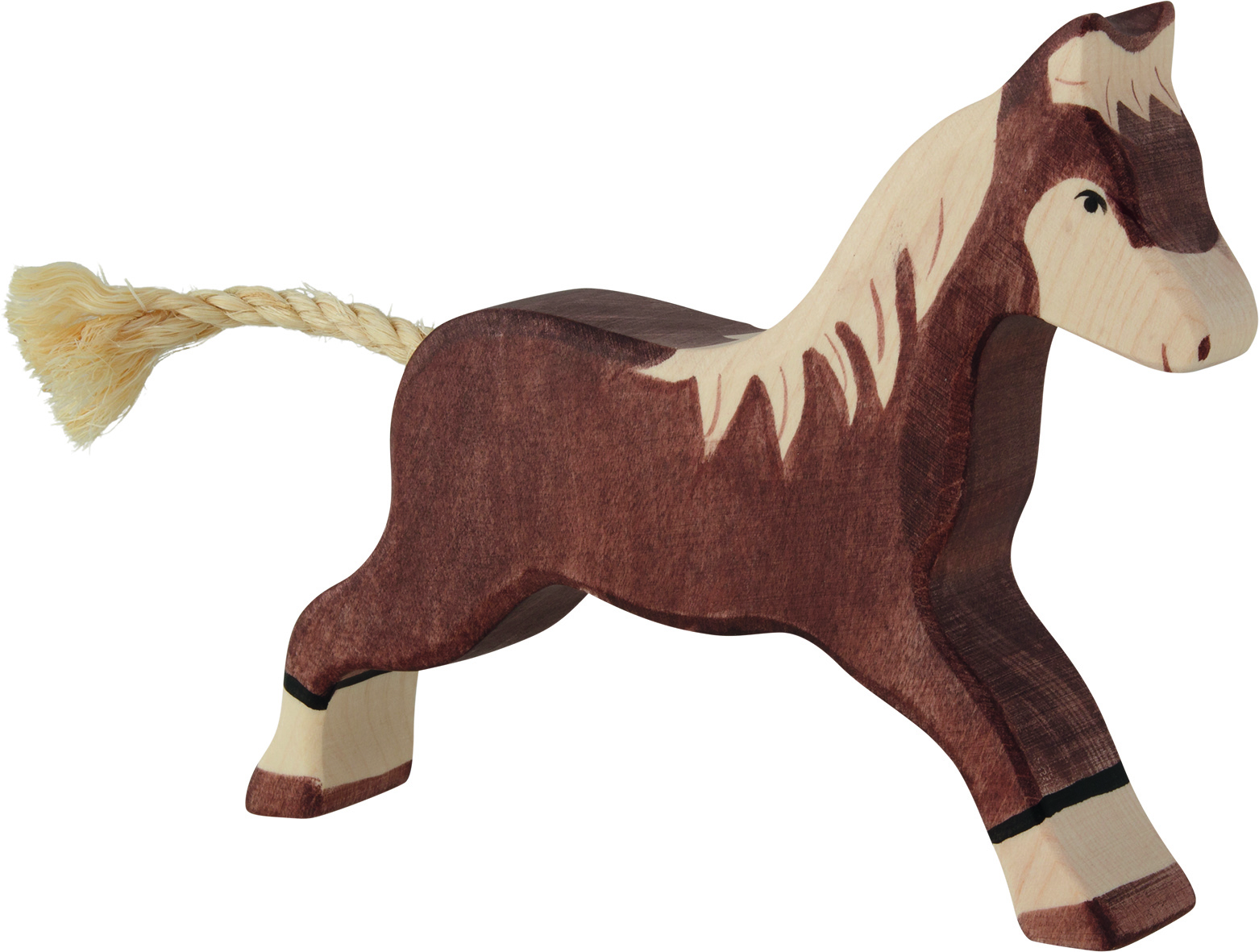 Pferd, laufend, dunkelbraun