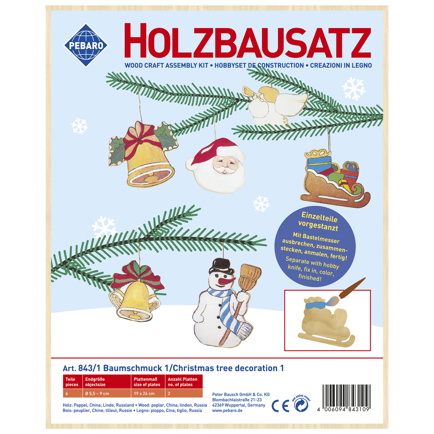 Holzbausatz Baumschmuck 1